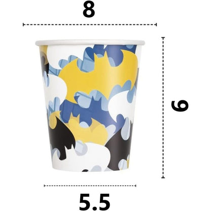 Kit Festa 8 Persone Set Tavola Addobbi Party Compleanno con 8 Piatti, 8 Bicchieri e 20 tovaglioli