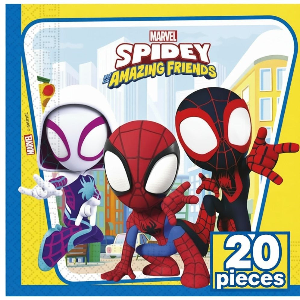 Kit Festa 8 Persone Set Tavola Addobbi Party Compleanno con 8 Piatti, 8 Bicchieri e tovaglioli SPIDEY