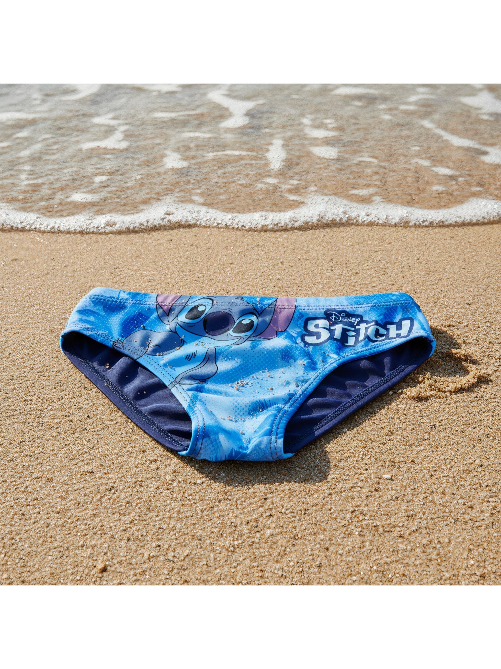 Costume da Bagno Mutandina Slip per Bambini e Ragazzi Boxer Parigamba per Mare e Piscina 3-4 Anni STITCH Blu