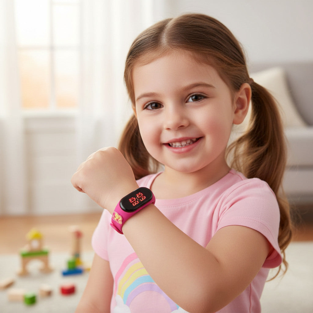 BARBIE Orologio Digitale LED per Bambini con Pin 3D