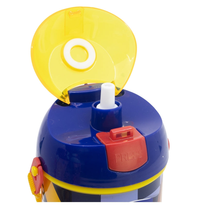 Borraccia Pop UP 450 ml con Tracolla e chiusura Tappo per Bambini Scuola PAW Cuccioli