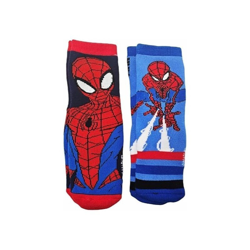 2 Paia Calzini Antiscivolo Bambini Spiderman