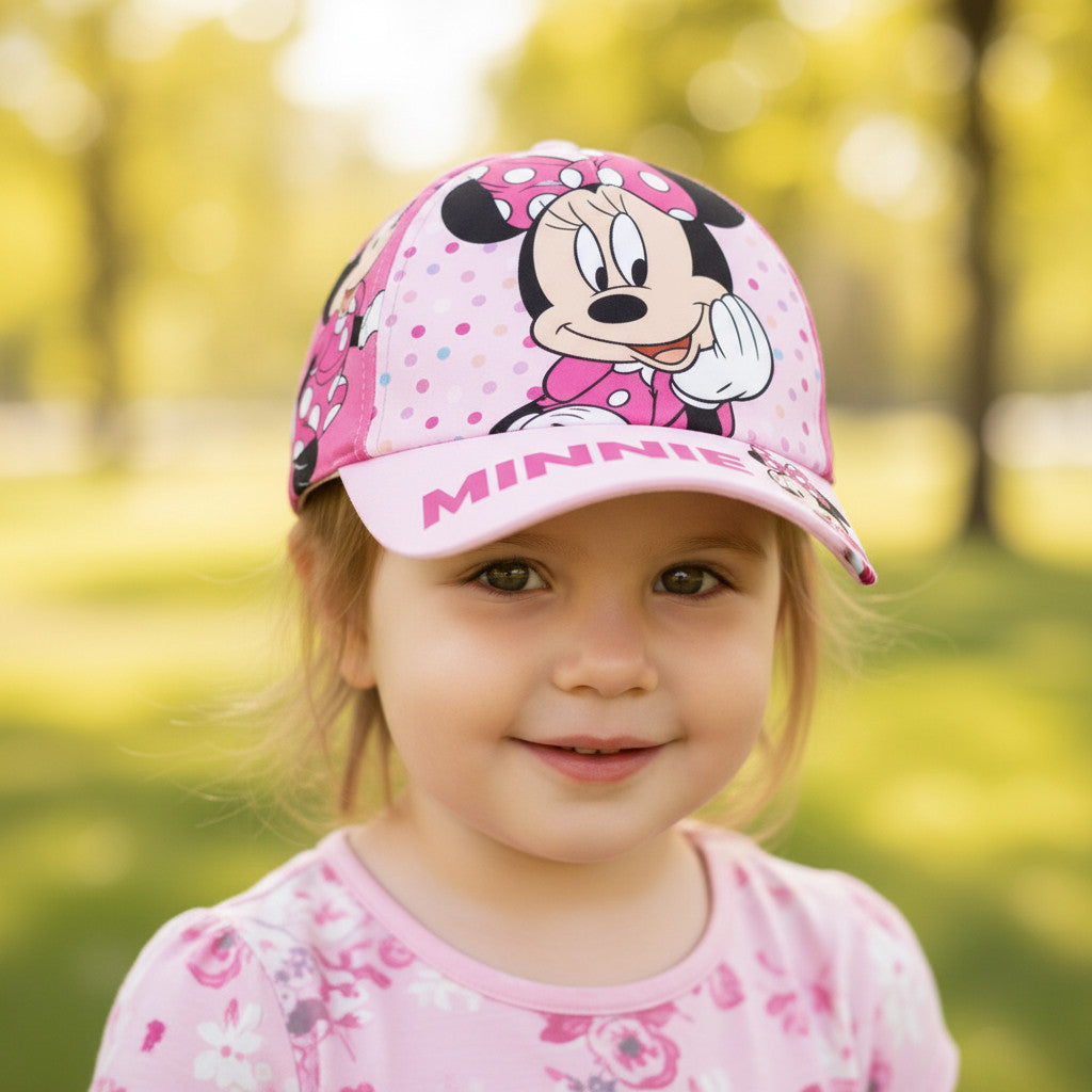 Cappello con Visiera da Ragazzo/Bambino - Berretto da Baseball Regolabile Minnie Mouse Ufficiale